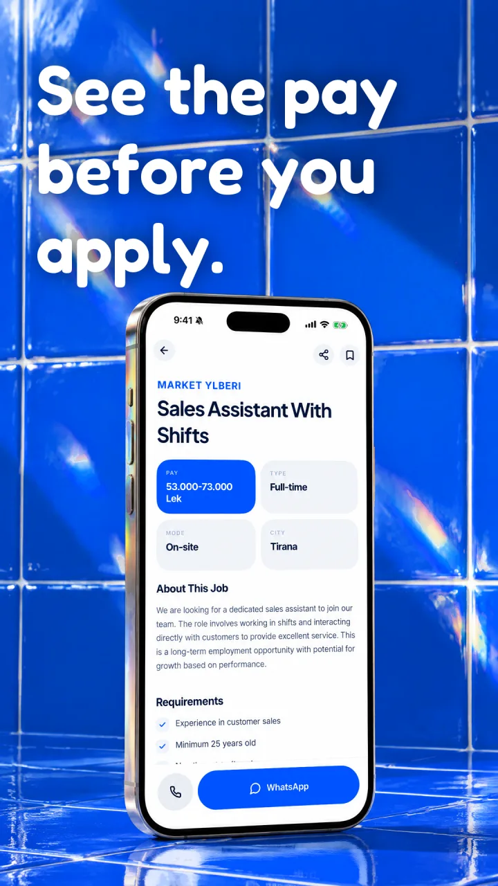 Gati job details with salary, work type and city